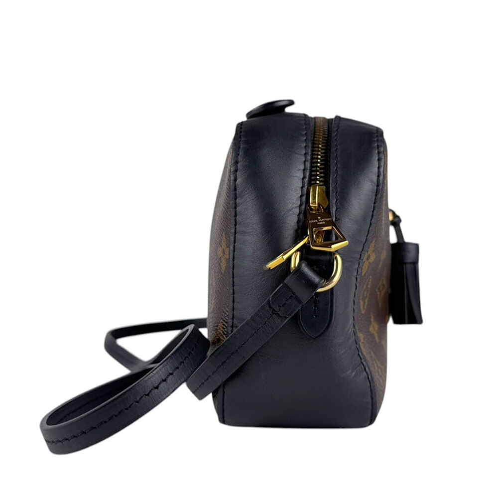 LOUIS VUITTON Authentic Black Monogram Canvas Shoulder Bag - Picture 2 of 13